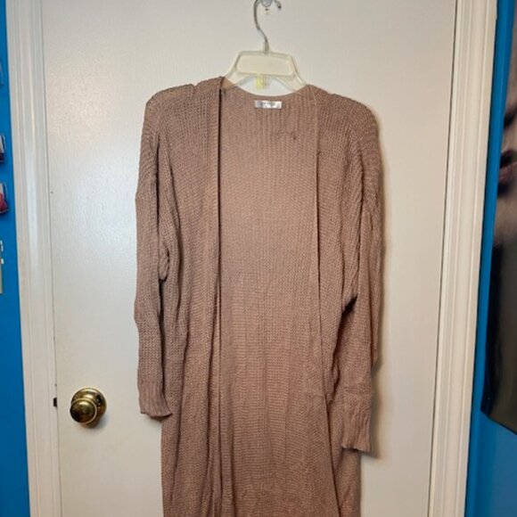 Aimage long tan sweater - Picture 1 of 7
